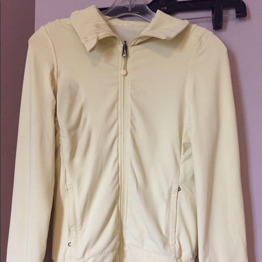 Yellow zip up hoodie